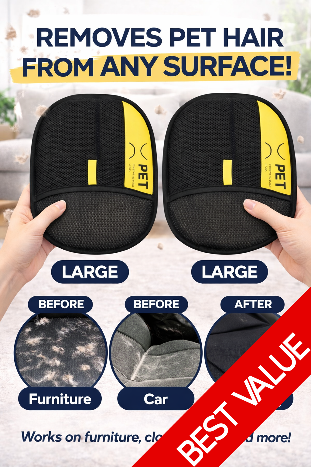 2 Large Gloves
